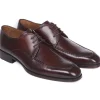 Flash Sale Paul Parkman Leather Apron Derby Shoes Brown & Bordeaux Brown/Bordeaux