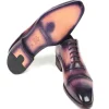 Store Paul Parkman Leather Cap Toe Oxfords Purple