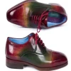 Cheap Paul Parkman Leather Captoe Oxfords Multicolor