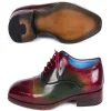 Cheap Paul Parkman Leather Captoe Oxfords Multicolor