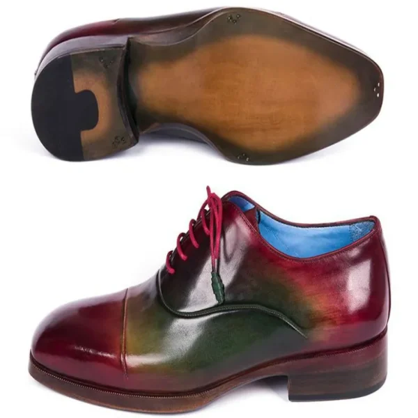 Cheap Paul Parkman Leather Captoe Oxfords Multicolor