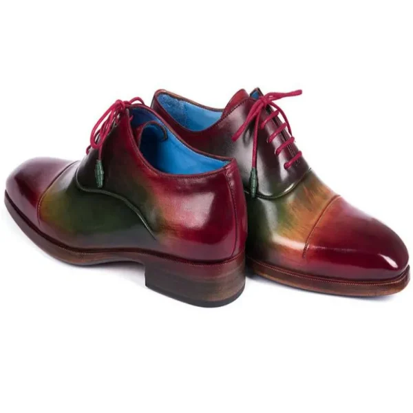 Cheap Paul Parkman Leather Captoe Oxfords Multicolor