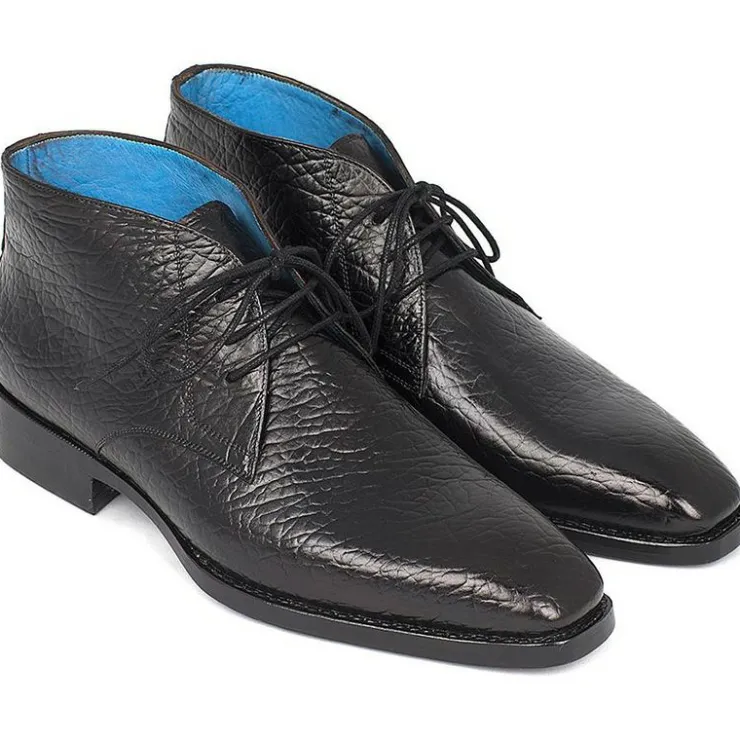 Online Paul Parkman Leather Chukka Boots Black