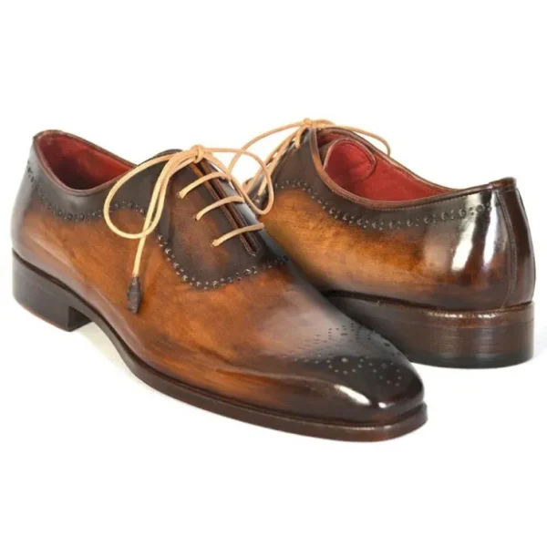 Fashion Paul Parkman Medallion Toe Oxfords Camel