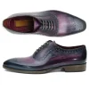 Clearance Paul Parkman Medallion Toe Oxfords Purple / Navy