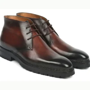 New Paul Parkman Norwegian Welt Chukka Boots Brown