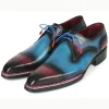 Best Sale Paul Parkman Norwegian Welt Cap Toe Derby Shoes Blue / Purple Blue/Purple