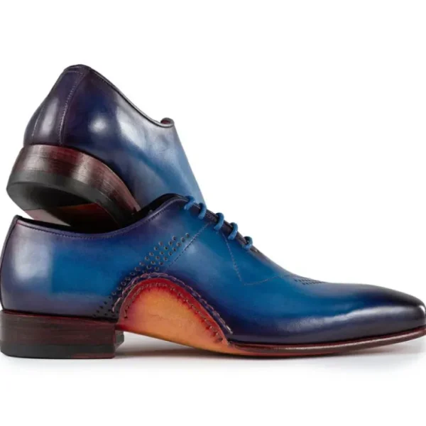 paul_parkman_opanka_const_2.webp Fashion Paul Parkman Opanka Construction Hand-Painted Oxfords Blue
