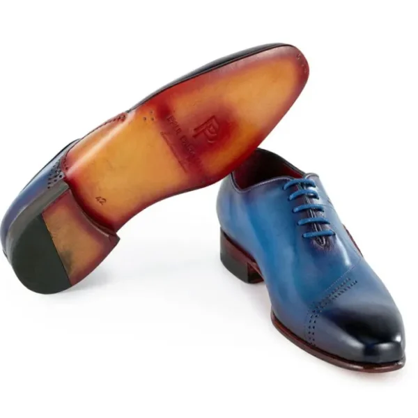 paul_parkman_opanka_const_3.webp Fashion Paul Parkman Opanka Construction Hand-Painted Oxfords Blue