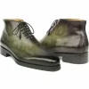 Discount Paul Parkman Patina Ankle Boots Green