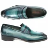 Flash Sale Paul Parkman Patina Loafers Turquoise