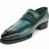 Flash Sale Paul Parkman Patina Loafers Turquoise