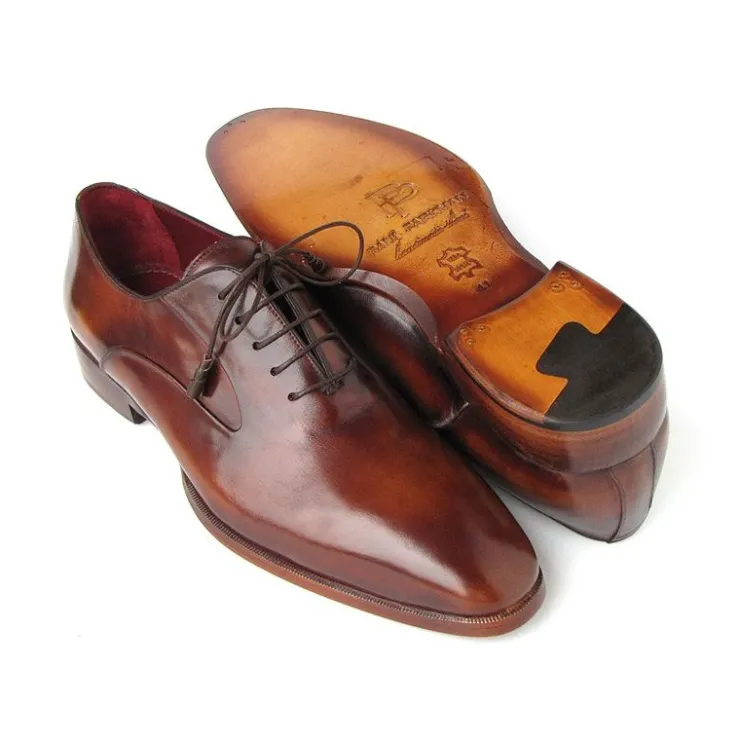 Store Paul Parkman Plain Toe Calfskin Oxfords Brown