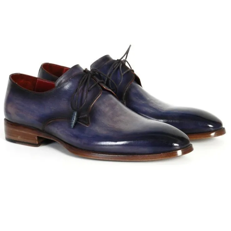 Store Paul Parkman Plain Toe Derby Shoes Blue / Navy