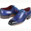 Best Sale Paul Parkman Side Handsewn Leather Oxford Shoes Blue