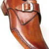 Store Paul Parkman Side Sewn Monk Strap Shoes Tobacco