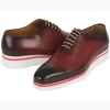 Sale Paul Parkman Smart Casual Wholecut Oxfords Bordeaux