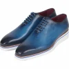 Flash Sale Paul Parkman Smart Casual Wholecut Oxfords Blue