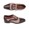 Outlet Paul Parkman Suede Calfskin Cap Toe Brogues Bordeaux / Beige Bordeaux/Beige