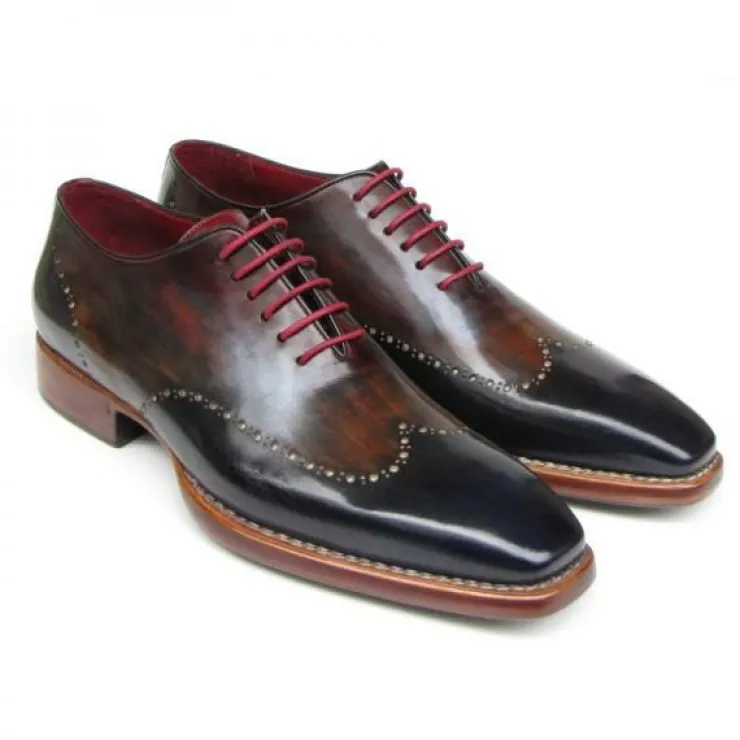 Shop Paul Parkman Wingtip Oxfords Navy / Brown Navy/Brown