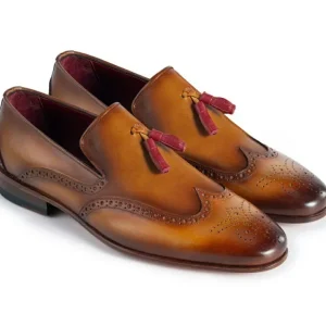 Fashion Paul Parkman Wingtip Tassel Loafers Brown