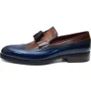 Best Sale Paul Parkman Wingtip Tassel Loafers Navy / Tobacco Navy/Tobacco