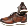 Fashion Paul Parkman Woven Leather Sneakers Brown