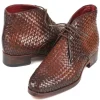 Best Paul Parkman Woven Leather Chukka Boots Brown