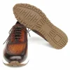 Fashion Paul Parkman Woven Leather Sneakers Brown