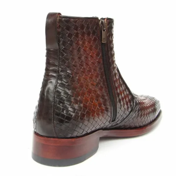 paul_parkman_woven_leathe_4-4.webp Cheap Paul Parkman Woven Leather Zipper Boots Brown