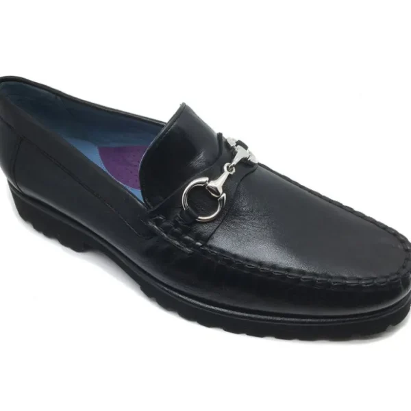 Shop Robert Zur Brixton True Glove Bit Loafers Black