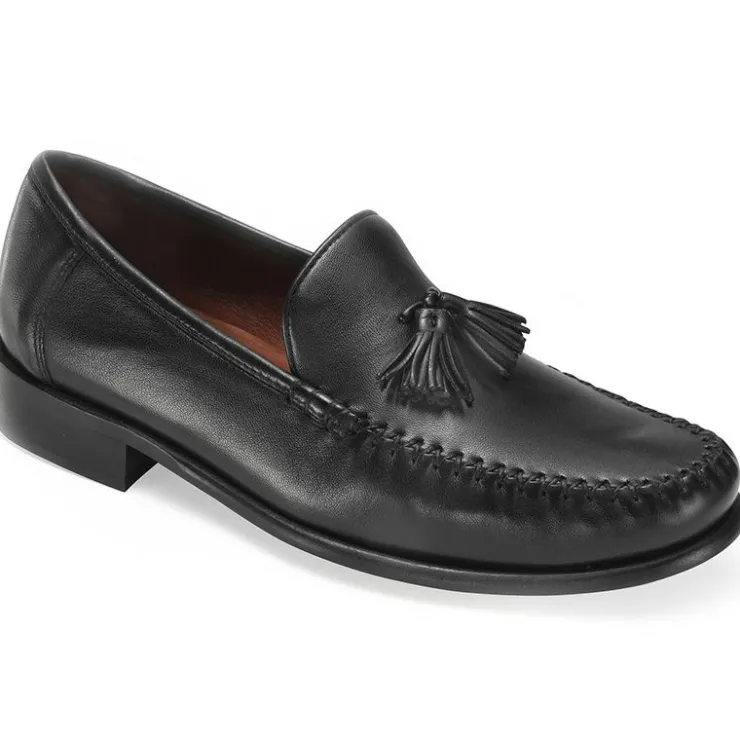 New Robert Zur Elon Tassel Loafer Black