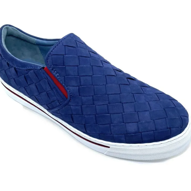 Clearance Robert Zur James 13 Suede Slip-on Sneaker Royal