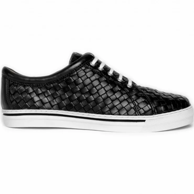 New Robert Zur Jesse Tie Sneaker Black