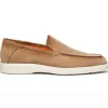 Cheap Santoni Botanist A-GEXC30 Suede Loafers Light Brown LightBrown