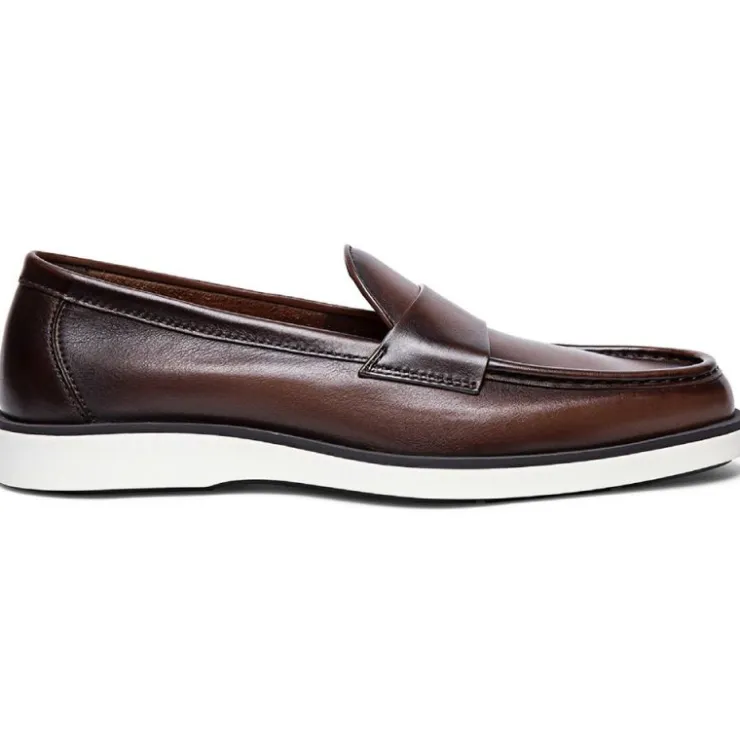 Sale Santoni DETROIT-BI3-GBIT50 Penny Loafer Dark Brown DarkBrown