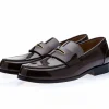 Clearance Superglamourous Balmoral Brushed Loafers Brown