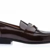 Clearance Superglamourous Balmoral Brushed Loafers Brown