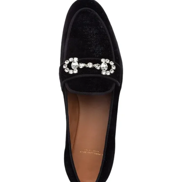 Best Superglamourous Chakra Velvet Slippers Black