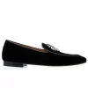 Clearance Superglamourous Divine Velour Slippers Black