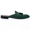 Discount Superglamourous Melilla Rafia Mules Green
