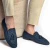 Clearance Superglamourous Melilla Rafia Loafers Navy