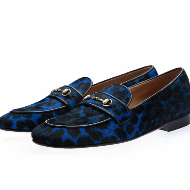 New Superglamourous Morris Pony Ocean Slippers Blue / Black