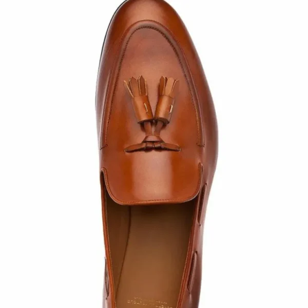 Clearance Superglamourous Philippe Nappa Loafers Cognac