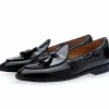 Best Superglamourous Tangerine 8 Brushed Belgian Loafers Black