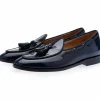 Discount Superglamourous Tangerine 8 Brushed Belgian Loafers Navy