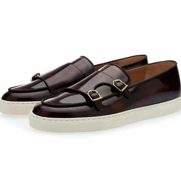 Shop Superglamourous Tangerine 7 Brushed Skate Sneakers Cocoa