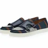 Outlet Superglamourous Tangerine 7 Tetris Skate Sneakers Navy