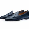 Store Superglamourous Tangerine 9 Toledo Belgian Loafers Navy