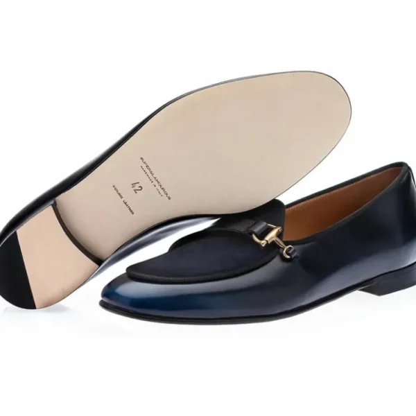 superglamourous_tangerine_1-9.webp Cheap Superglamourous Tangerine 12 Cordovan Belgian Loafers Navy
